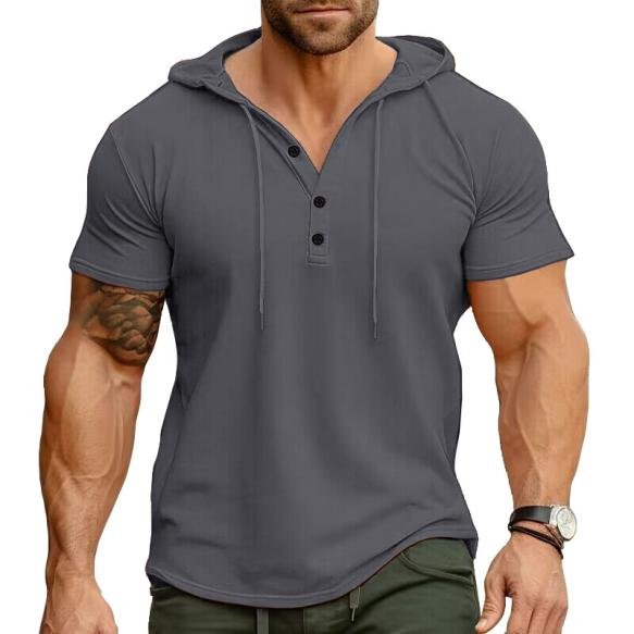 RUIQUWIN 2025 Summer Men's Sportswear Wholesale Woven Blank Breathable Quick Dry Short Sleeve Solid T Shirts Fashion V-neck